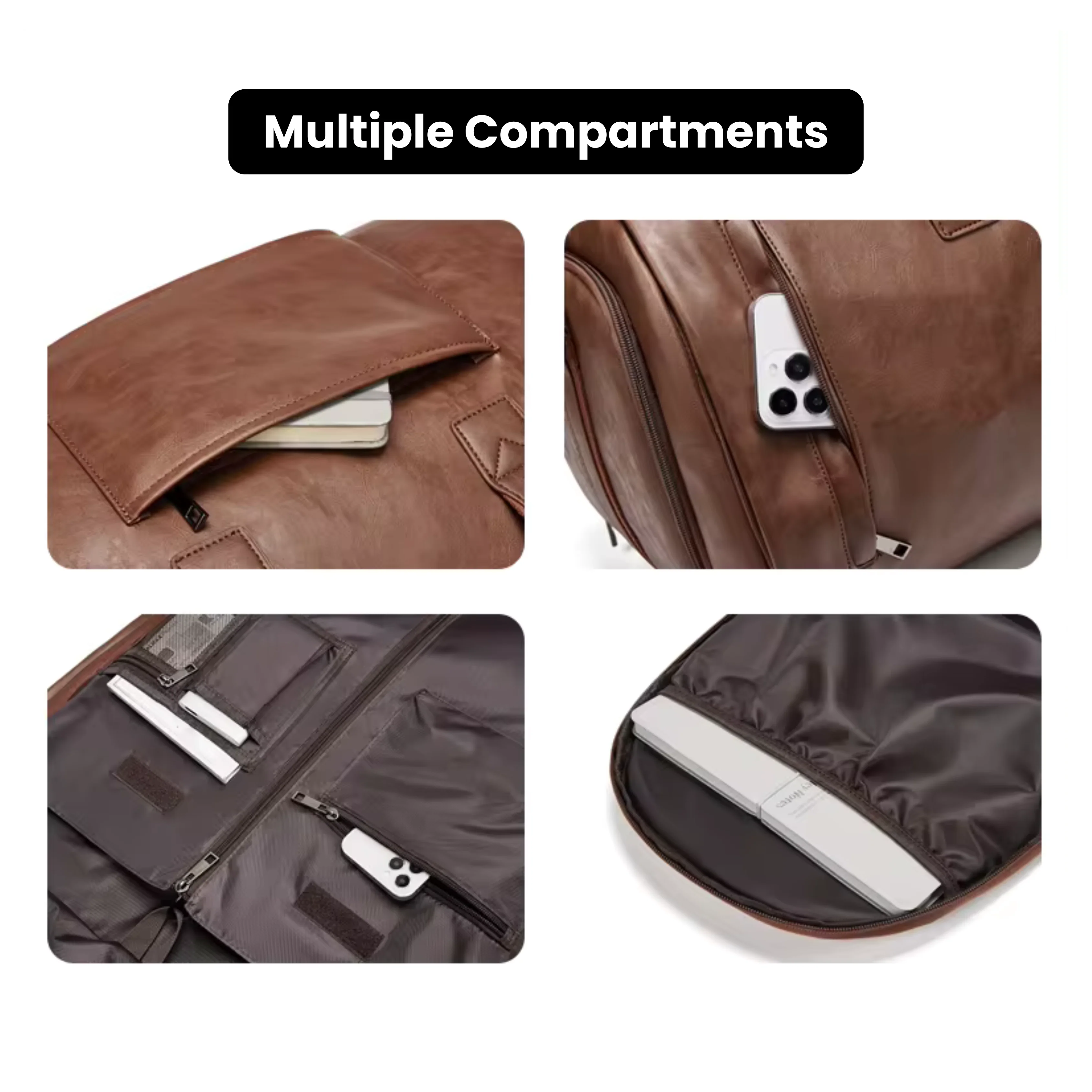 Leather Duffel Bag - Image 11