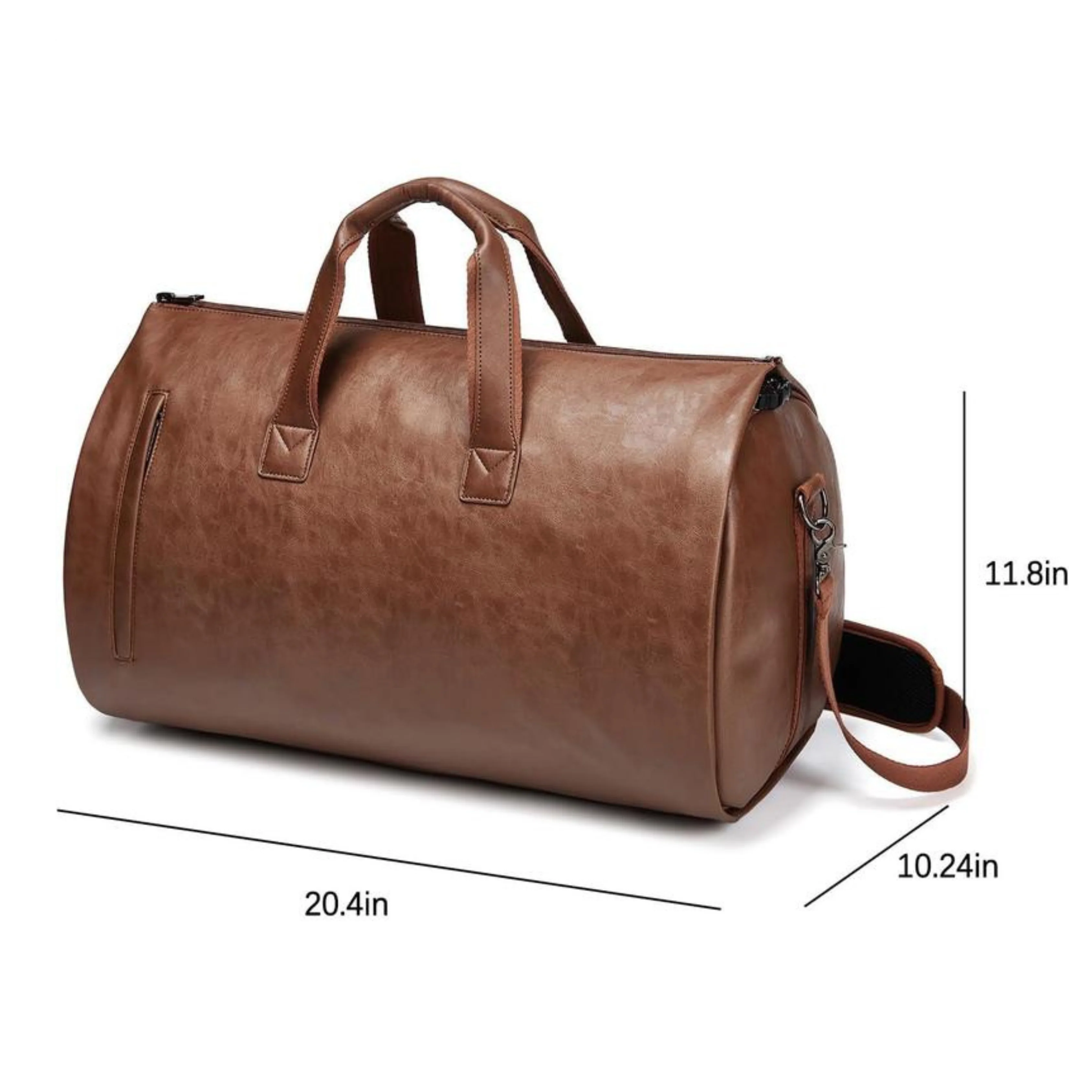 Leather Duffel Bag - Image 9
